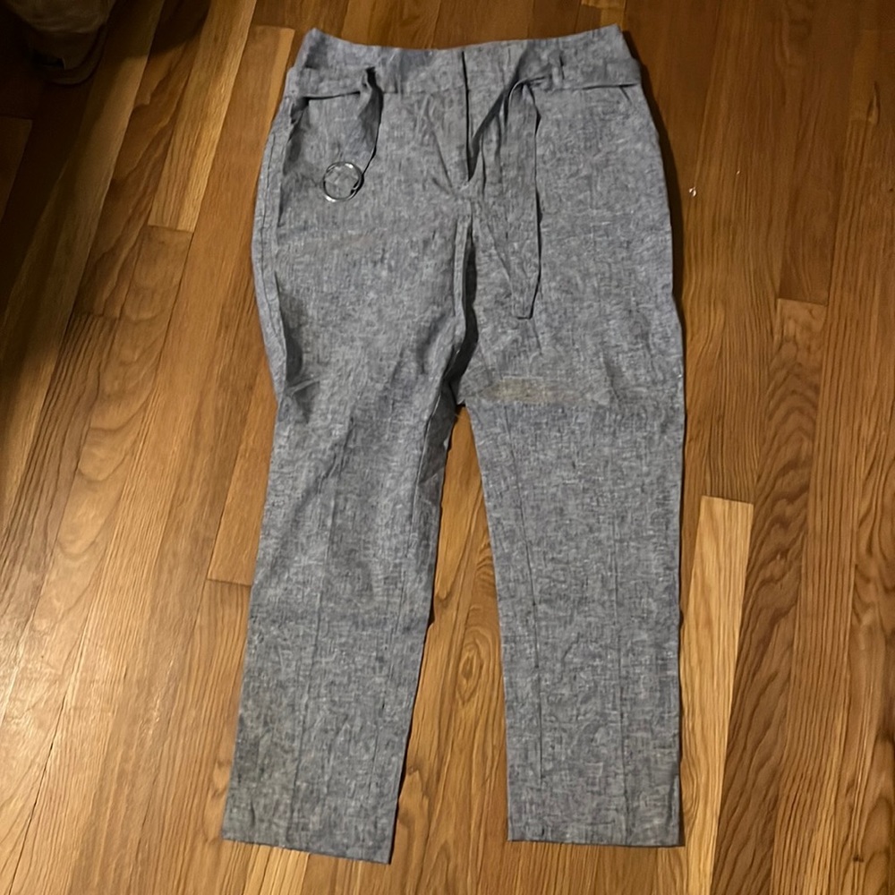 New York & co. Modern fit linen ankle pant. NWT. Size 10